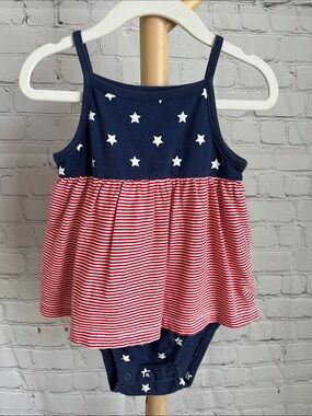 ⭐️⭐️PICK 5 / $20 Carter's Girls Star & Stripe Tank Romper